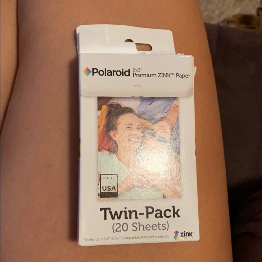 Polaroid zink paper